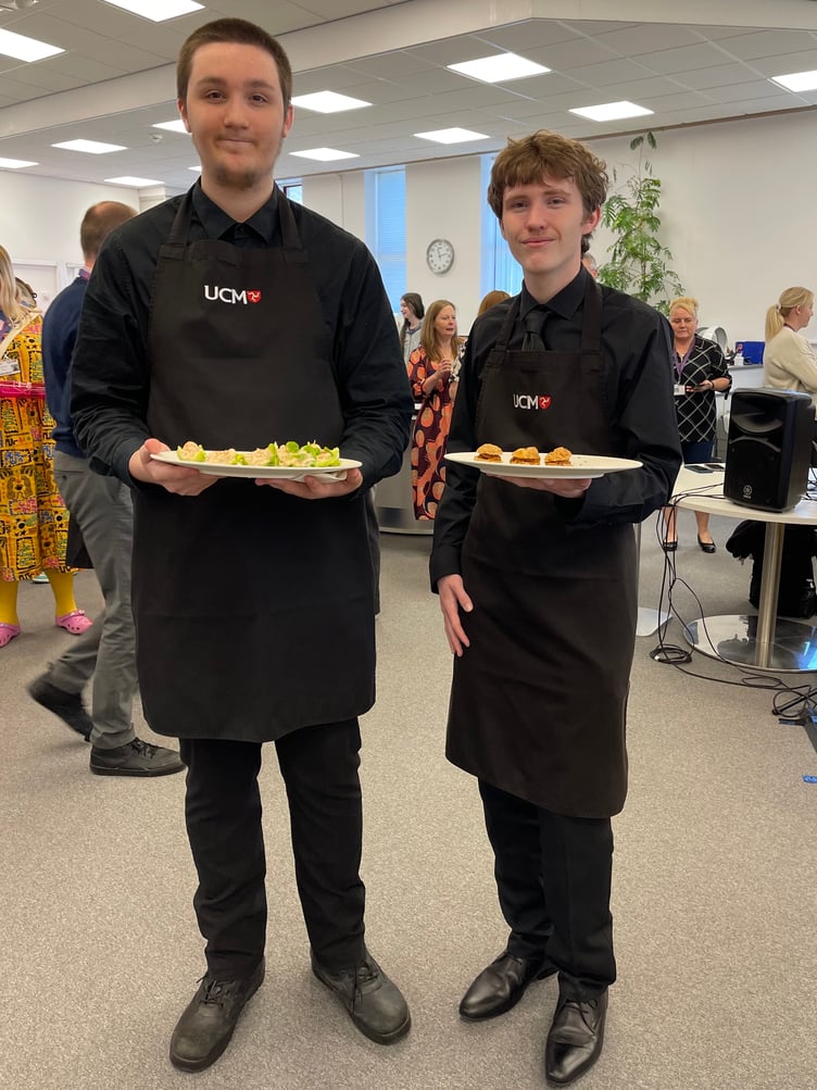 UCM Catering students prepared some delicious canapes