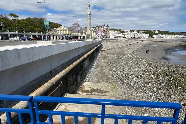 The new sea wall is 1.2 metres high