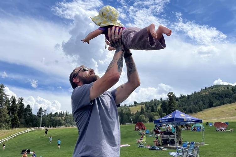 Chris Garrett loved becoming a dad to baby daughter Reed