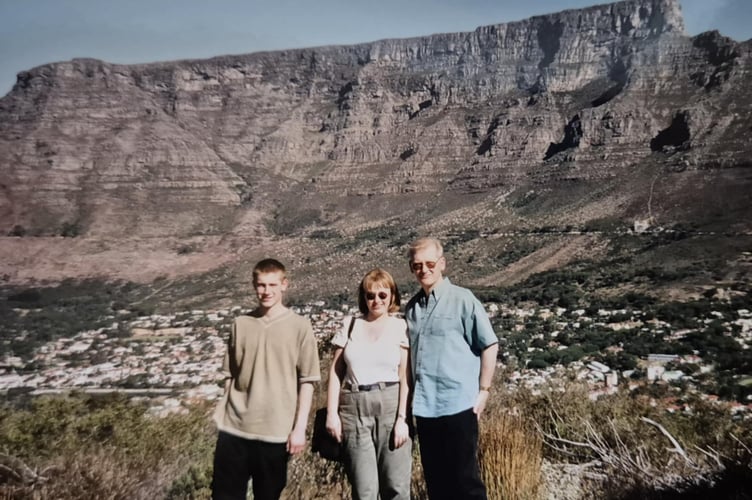 Chris Garrett on holiday with his parents in his younger days