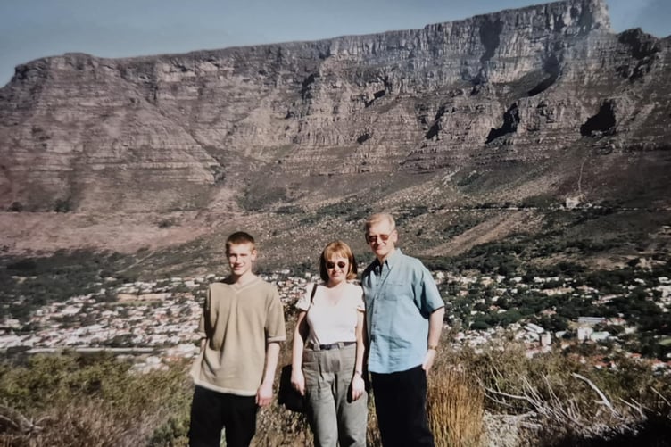 Chris Garrett on holiday with his parents in his younger days