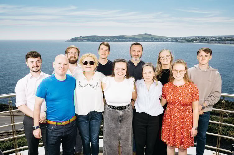 The two teams made up of Utmost staff who took part in the charity challenge.