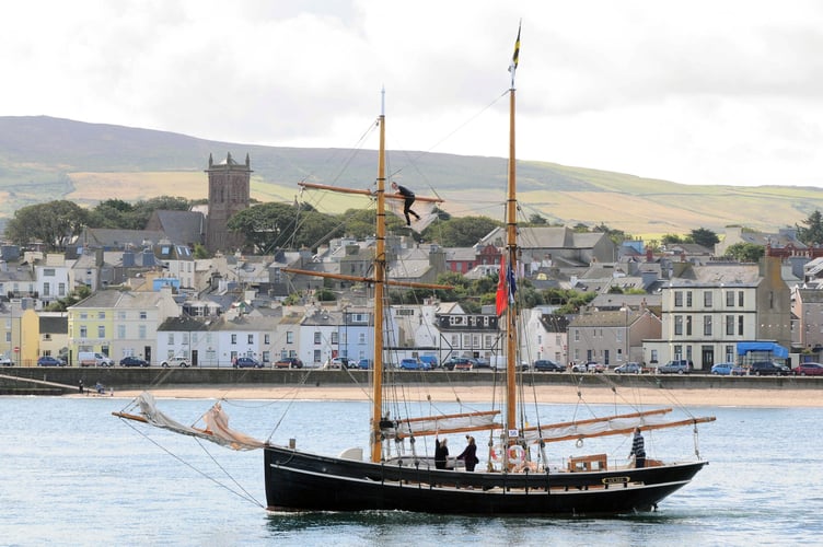 Visiting boat Vilma at Peel's Traditional Boat Weekend back in 2017