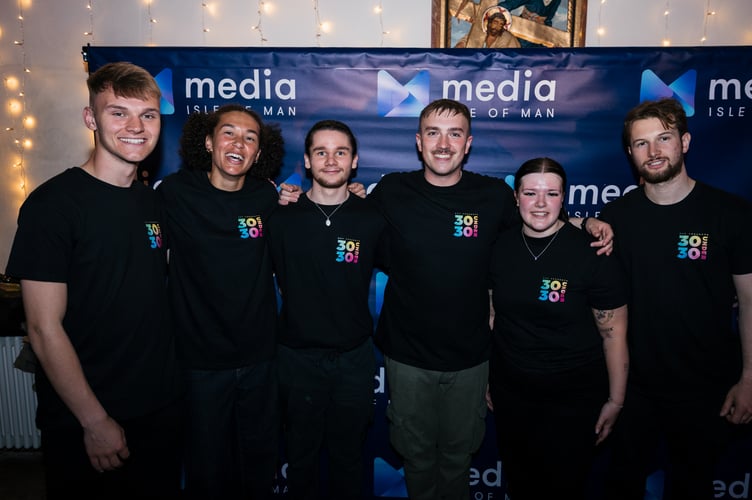 Gef 30 Under 30 2023 winner Drew Fleming (third from right) with his team at Kiki Lounge supplied drinks for the evening