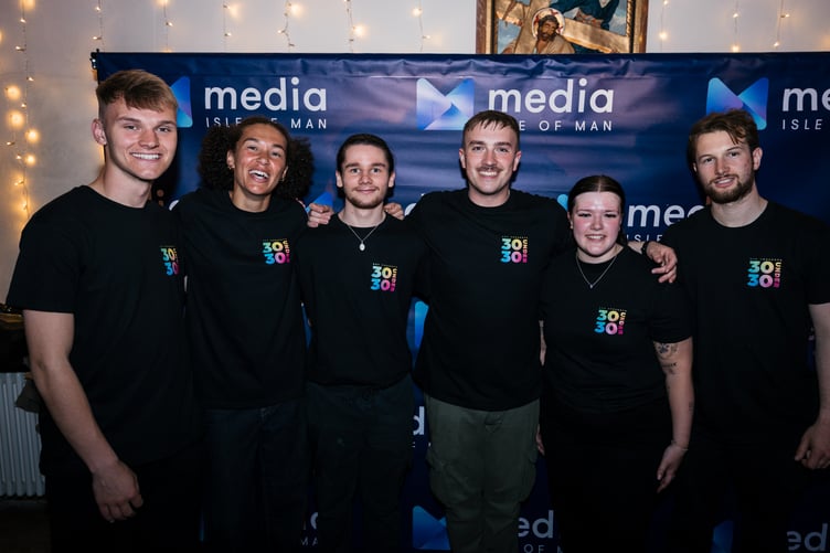 Gef 30 Under 30 2023 winner Drew Fleming (third from right) with his team at Kiki Lounge supplied drinks for the evening