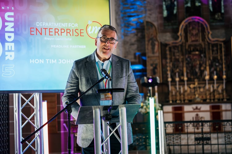 Hon Tim Johnston MHK spoke on behalf of the campaign's headline partner, the Department for Enterprise