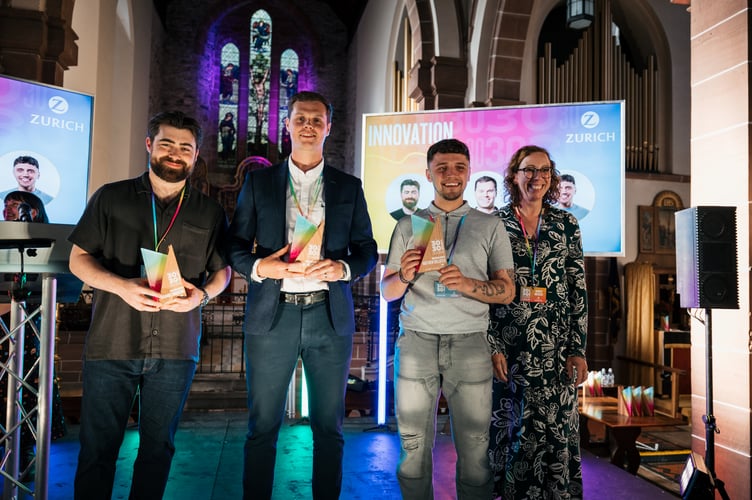 The Innovation award winners at Gef's 30 Under 30 event