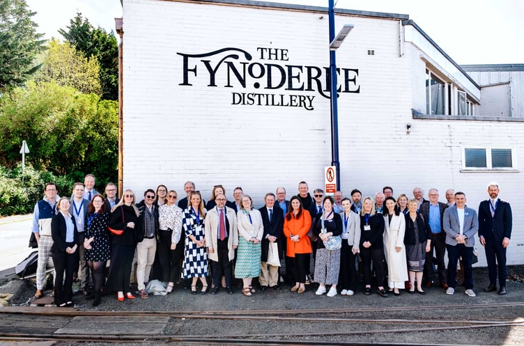Cicero International League of Lawyers delegates outside the Fynoderee distillery