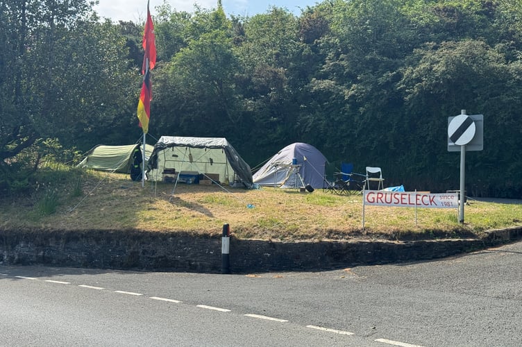 This sight is the sign for many islanders that TT is just around the corner
