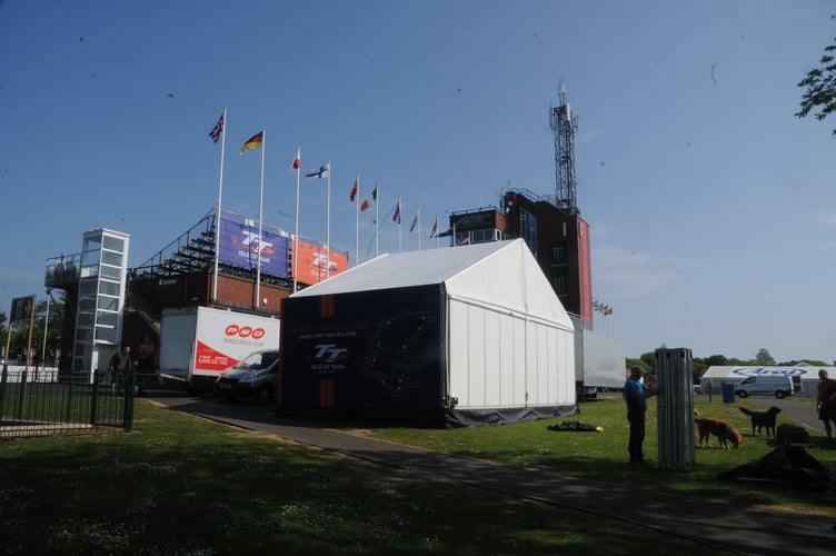 It's hard work for organisers at the Grandstand this week, but at least the sun is out
