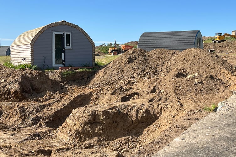 Groundworks have not been completed at the Reayrt Vradda campsite