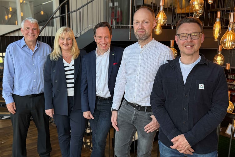 Stacuity founders and executive team (left to right) Chris Hall, Roberta Castle, Mike Bromwich, John Freeman and Tim Dowling
