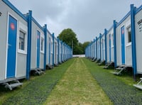 Inside the camping village a stone's throw away from the TT course