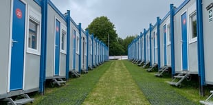 Inside the camping village a stone's throw away from the TT course