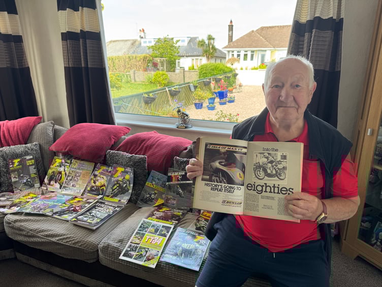 Mitch Joughin has spent decades amassing a vast collection of magazines, newspapers, programmes and rare memorabilia charting the history of the Isle of Man TT