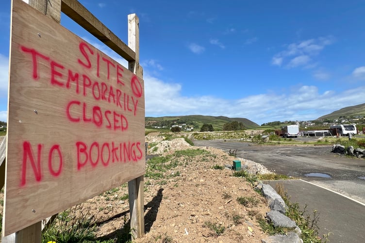 'Temporarily closed' - no bookings being taken at the Reayrt Vradda campsite