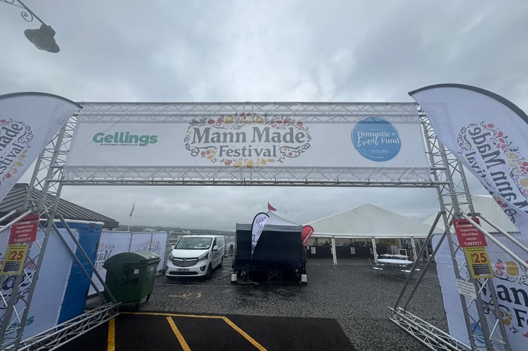 The entrance to the all new Mann Made Festival at Bottleneck Car Park