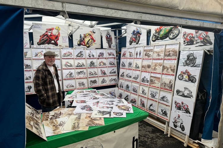 John Hancox is selling some of his art at the Mann Made Festival. You can find out more at www.hancoxart.com