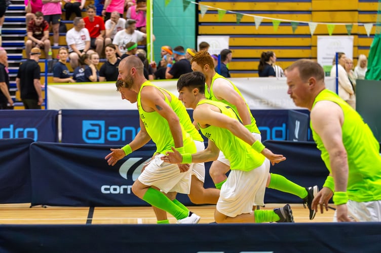 High Voltage Hitters launch into action at the Isle Listen dodgeball tournament