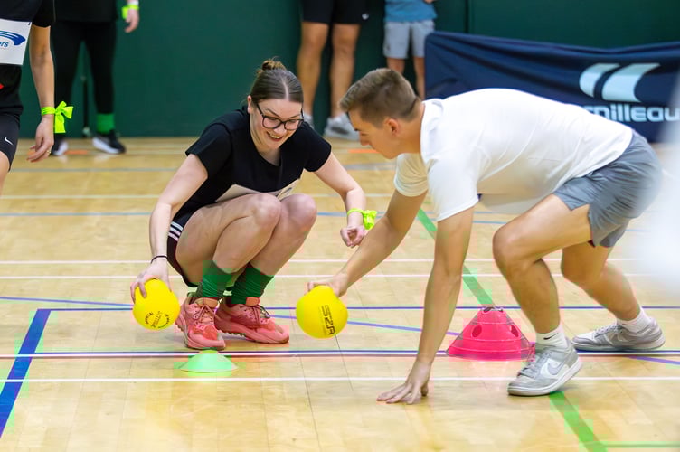 The charity dodgeball tournament proved a big success