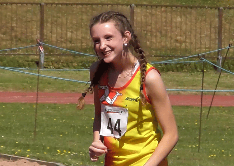 Frankie Kennedy was all smiles during her debut at the North of England Track and Field League meeting as she added an astonishing 20cm to her high jump personal best (Photo: David Griffiths)