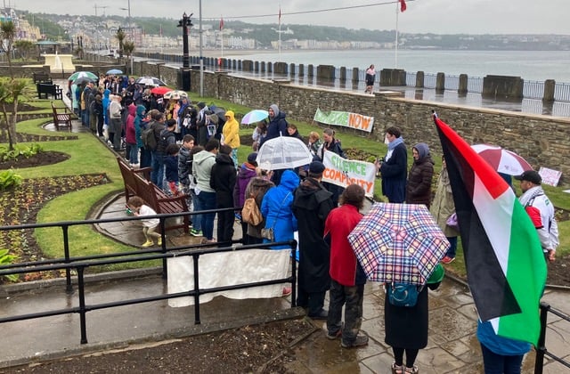 Further vigils are expected to continue weekly on Douglas promenade
