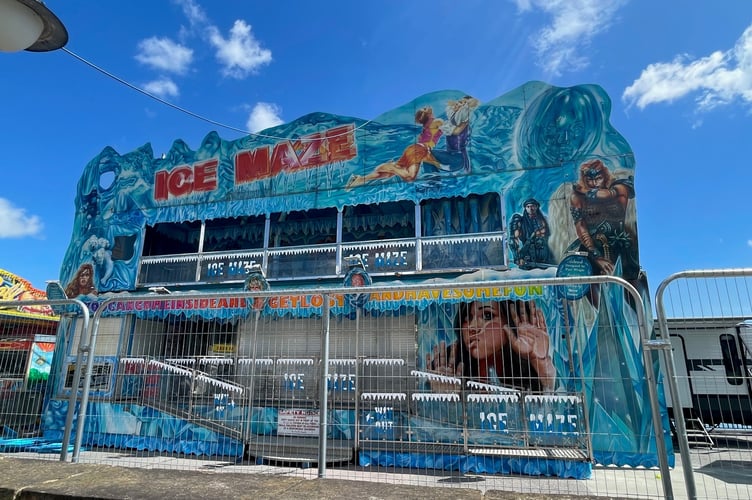 The Ice Maze at the TT Funfair on Douglas promenade