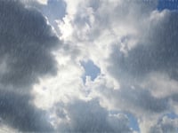 Patchy rain and drizzle likely with brisk winds