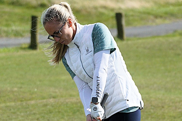 Sarah Blackman claimed the winners honours in the Isle of Man Golf Union’s 72-Hole Stroke Play Championships (Photo: Malcolm Lambert)