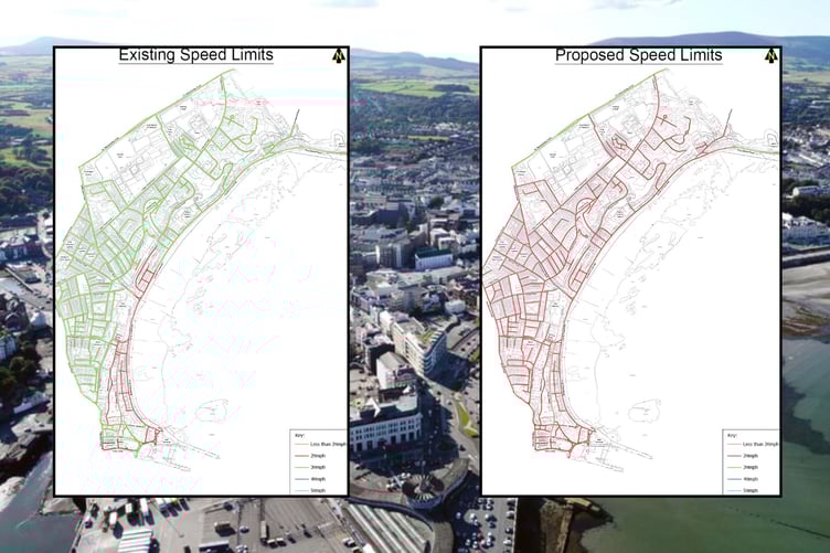 Map shows the full extent of the 20mph areas in Douglas set to come in later this year
