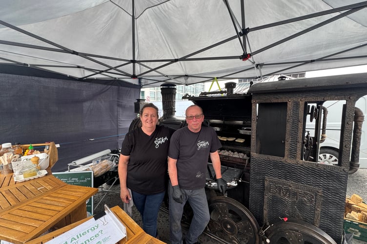 Lana and Mark from Train Smokers, who can be found at the Mann Made Festival at TT 2025
