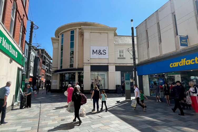 The Marks and Spencer store in Douglas