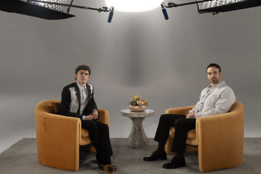 Joe Locke appearing on Variety's 'Actors On Actors' with fellow star Charlie Cox