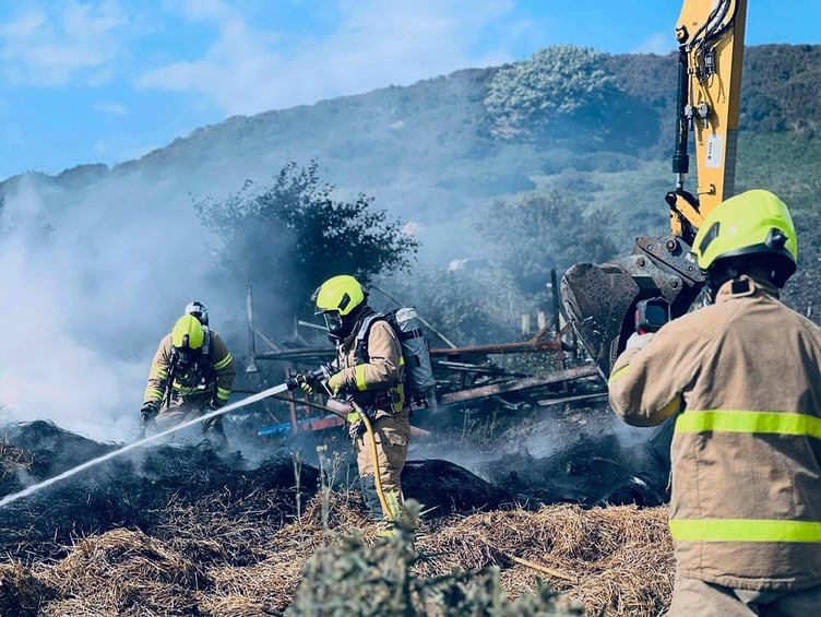Fire crews at the incident near Poortown Road