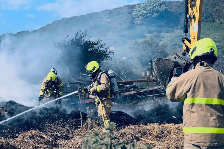 Fire crews at the incident near Poortown Road