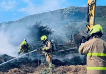 Fire crews attend 'controlled burn' which spread due to heavy winds