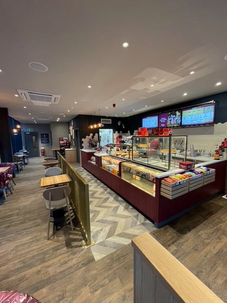 The interior of the Costa store in Crosby