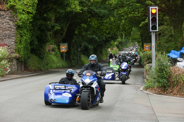 Sidecars were also involved on Sunday!