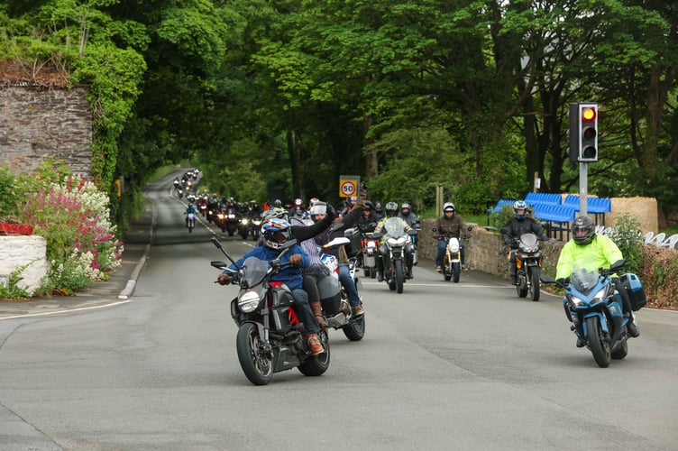 Hundreds of bikers took part in this year's Legacy Lap