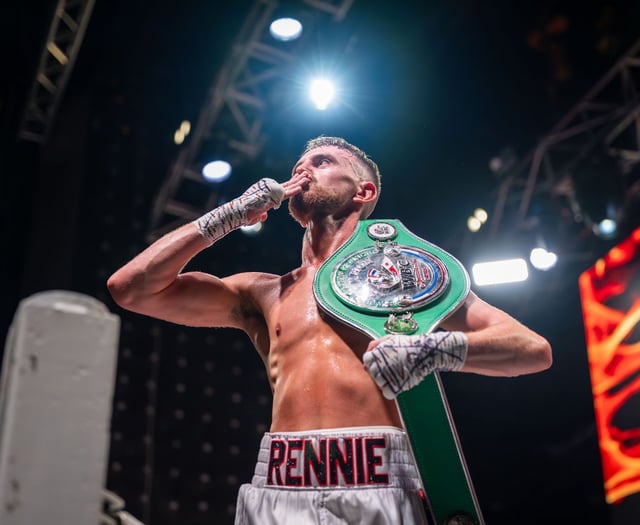 Rennie makes Manx sporting history by taking World Boxing Council belt