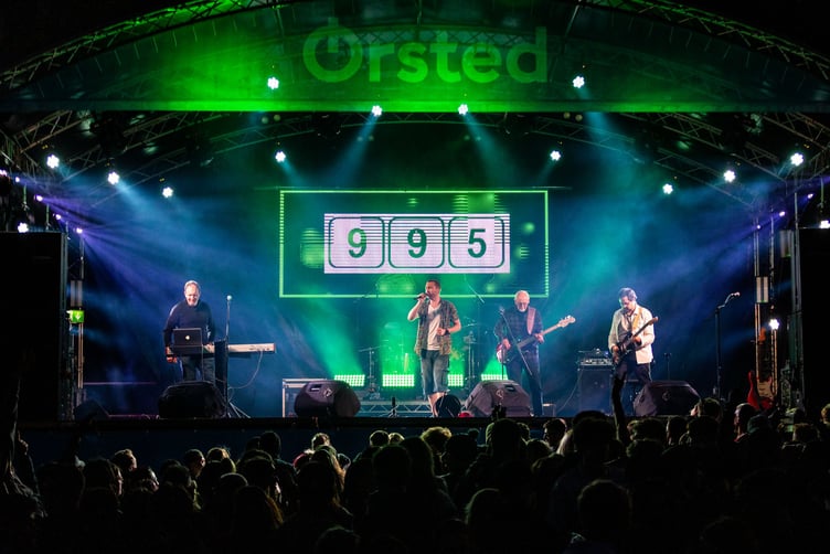 Local band '995' performing on Sunday night