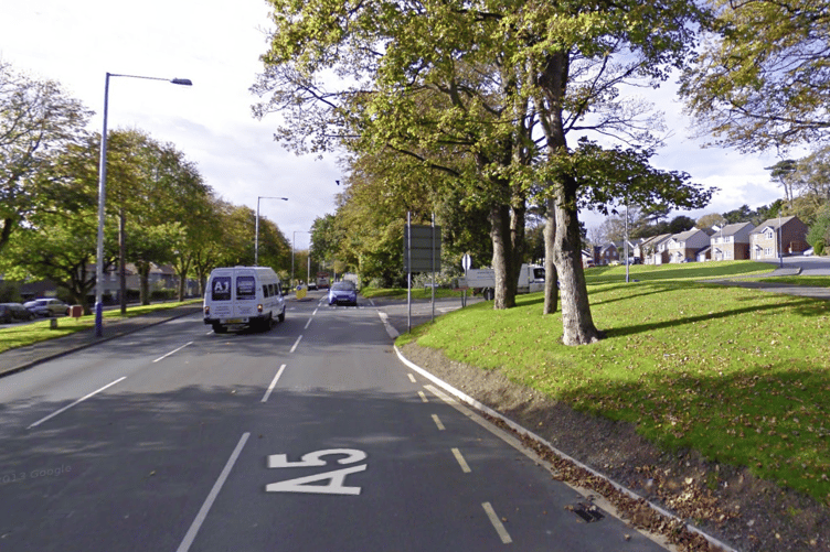 The junction leading to Ballaughton Meadows