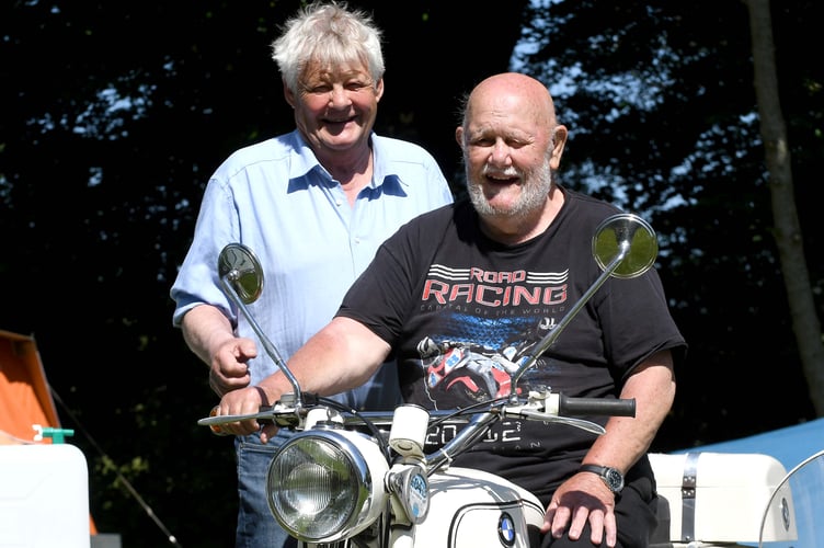 Graeme (right) pictured with Peter Quayle of Glenlough campsite