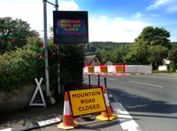 Section of Mountain Road closed following crash 