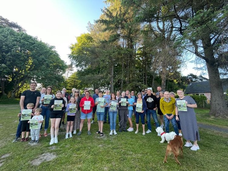 Residents protest at plans for contractors compound on Willaston playing fields