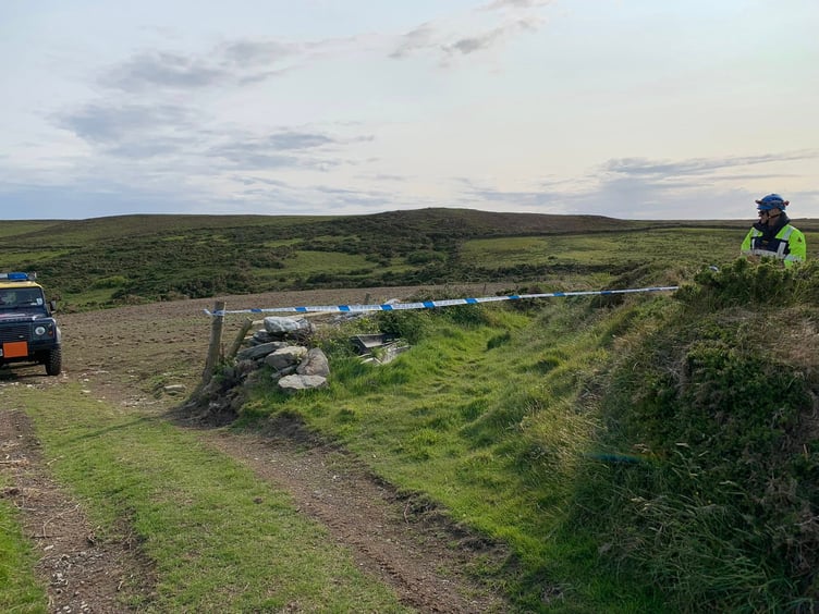 Port Erin Coastguard volunteers at the scene
