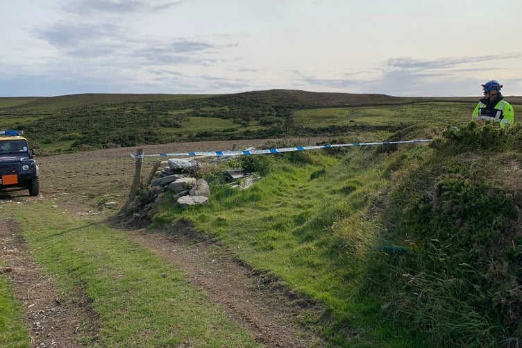 Port Erin Coastguard volunteers at the scene