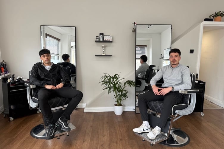 Christos and Marcus Andrea of Andrea Barbers