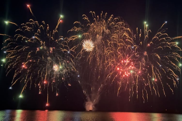 Fireworks light-up Douglas Bay to close Isle of Man TT 2025 (picture by Alison Cowin)