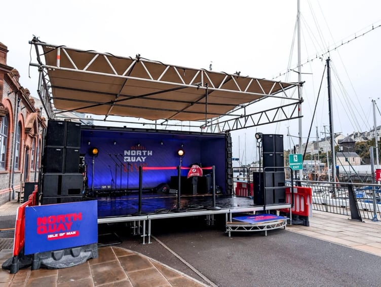 The North Quay Live stage in all its glory